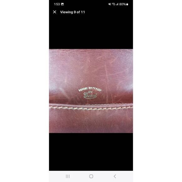 Rare Vintage Gucci Collector Brown 2-in-1 Bag with Iconic GG Turnlock Hardware | - Picture 5 of 5